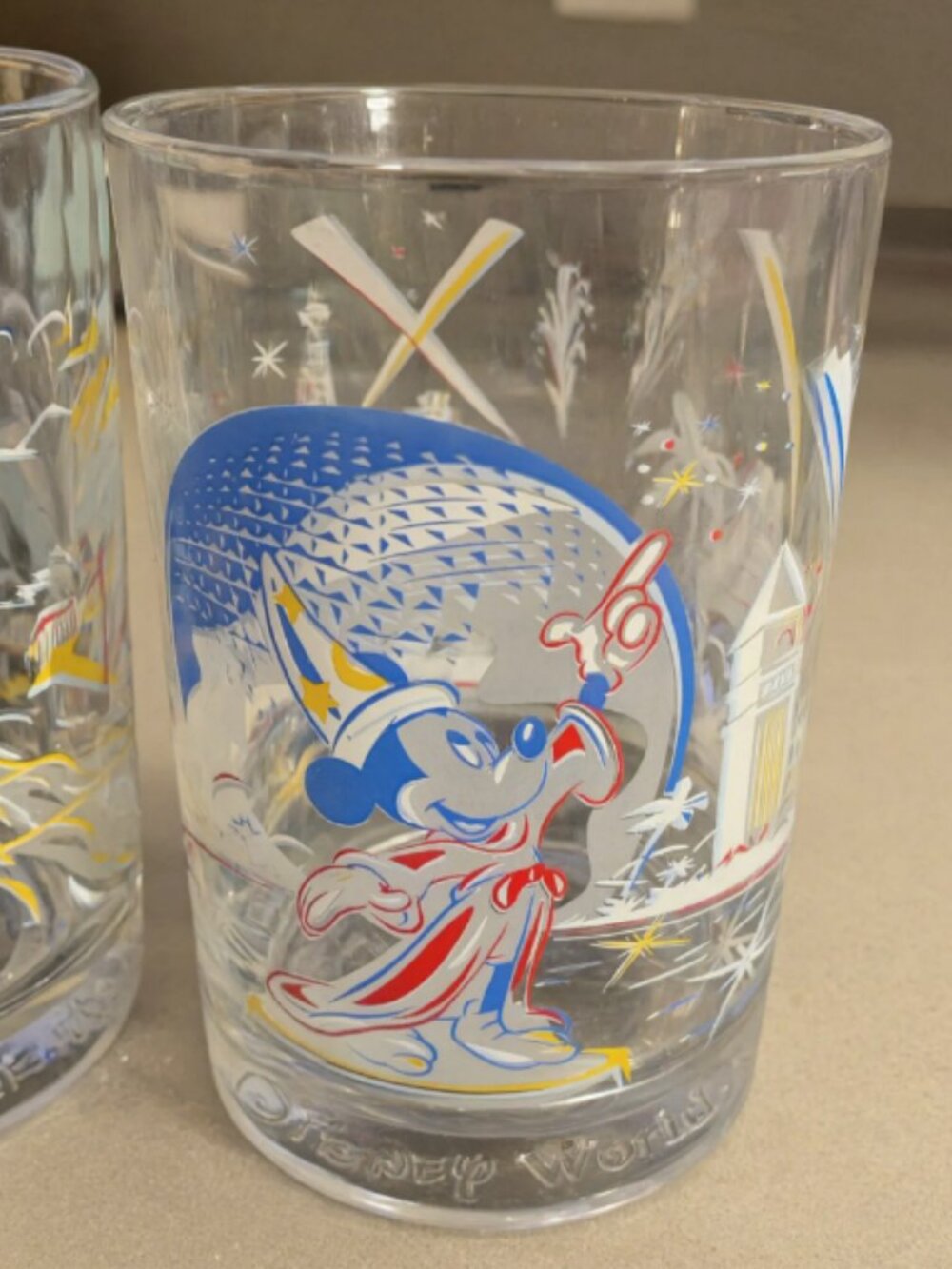 Vintage 1996 McDonald’s Walt Disney World 25th Anniversary Glasses Set of 3